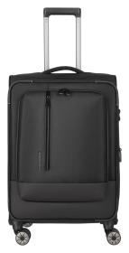 Travelite Crosslite 5.0 M Black kufr + kosmetická taštička zdarma