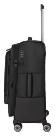 Travelite Crosslite 5.0 M Black kufr + kosmetická taštička zdarma