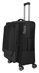 Travelite Crosslite 5.0 M Black kufr + kosmetická taštička zdarma