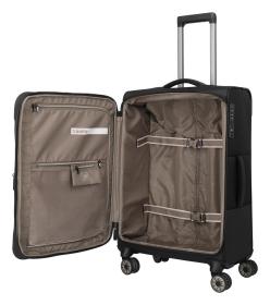 Travelite Crosslite 5.0 M Black kufr + kosmetická taštička zdarma