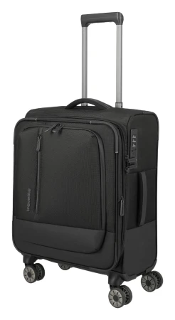 Travelite Crosslite 5.0 S exp. černý kabinový kufr