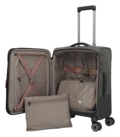 Travelite Crosslite 5.0 S exp. Dark Olive + kosmetická taštička zdarma