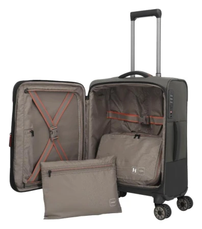 Travelite Crosslite 5.0 S exp. Dark Olive + kosmetická taštička zdarma