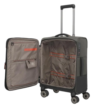 Travelite Crosslite 5.0 S exp. Dark Olive + kosmetická taštička zdarma
