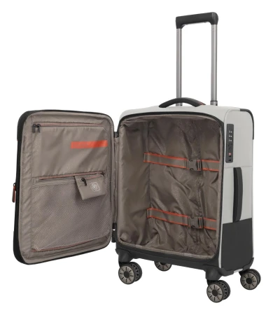 Travelite Crosslite 5.0 S exp. White Sand kabinový kufr