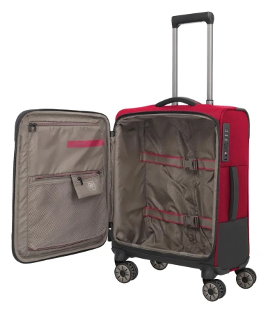 Travelite Crosslite 5.0 S červený kabinový kufr