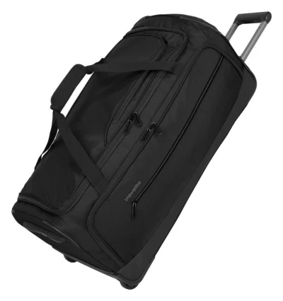 Travelite Crosslite Wheeled Duffle L Black taška + kosmetická taštička zdarma