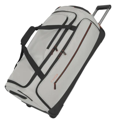 Travelite Crosslite Wheeled Duffle L White Sand taška + kosmetická taštička zdarma