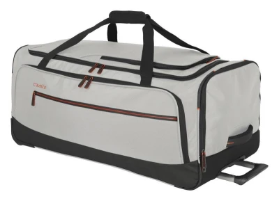 Travelite Crosslite Wheeled Duffle L White Sand taška + kosmetická taštička zdarma