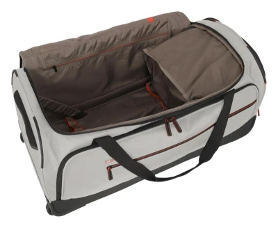 Travelite Crosslite Wheeled Duffle L White Sand taška + kosmetická taštička zdarma