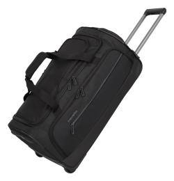 Travelite Crosslite Wheeled Duffle M Black taška + kozmetická taštička zadarmo Travelite Crosslite Wheeled Duffle M Black taška + kozmetická taštička zadarmo