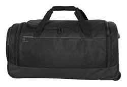 Travelite Crosslite Wheeled Duffle M Black taška + kosmetická taštička zdarma