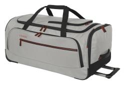 Travelite Crosslite Wheeled Duffle M White Sand taška + kosmetická taštička zdarma