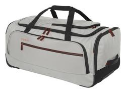Travelite Crosslite Wheeled Duffle M White Sand taška + kosmetická taštička zdarma