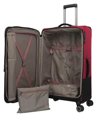 Travelite Crosslite XL červený cestovní kufr