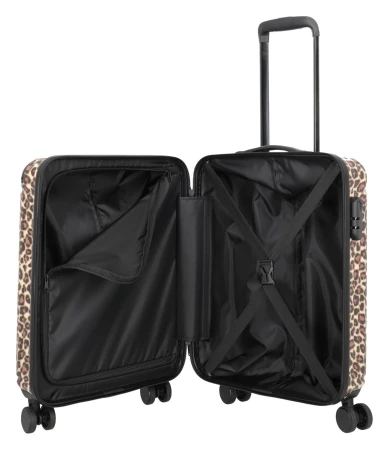 Travelite Cruise S, M, L hnědá leopardí sada kufrů