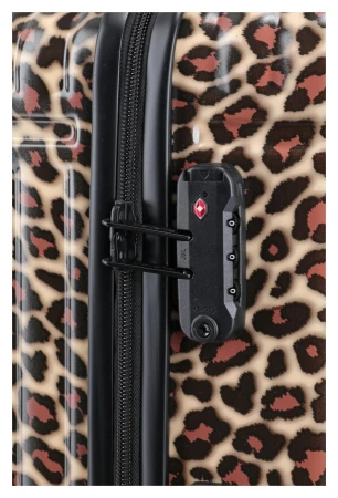 Travelite Cruise S, M, L hnědá leopardí sada kufrů