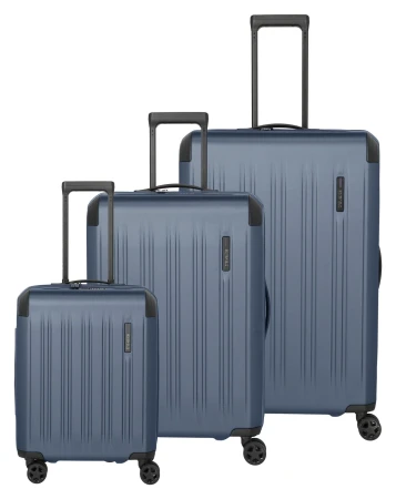 Travelite Dynamic S, M, L exp Denim Blue sada kufrů