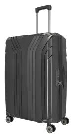 Travelite Elvaa 4w L Black kufr + kosmetická taštička zdarma Travelite Elvaa 4w L Black kufr + kosmetická taštička zdarma