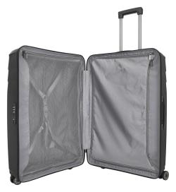 Travelite Elvaa 4w L Black kufr + kosmetická taštička zdarma