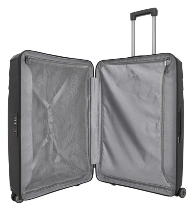 Travelite Elvaa 4w L Black kufr + kosmetická taštička zdarma