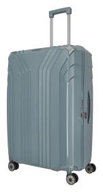 Travelite Elvaa 4w L Blue/grey kufr + kosmetická taštička zdarma Travelite Elvaa 4w L Blue/grey kufr + kosmetická taštička zdarma