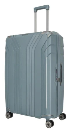 Travelite Elvaa 4w L Blue/grey kufr + kosmetická taštička zdarma