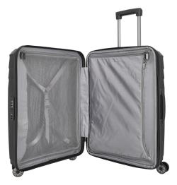 Travelite Elvaa 4w M Black kufr + kosmetická taštička zdarma