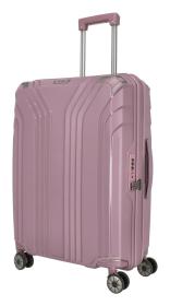 Travelite Elvaa 4w M Rosé kufor + kozmetická taštička zadarmo Travelite Elvaa 4w M Rosé kufor + kozmetická taštička zadarmo