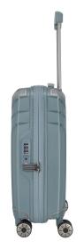 Travelite Elvaa 4w S Blue/grey kufr + kosmetická taštička zdarma