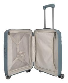 Travelite Elvaa 4w S Blue/grey kufr + kosmetická taštička zdarma