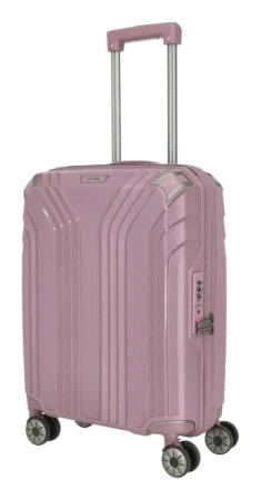Travelite Elvaa 4w S Rosé kufr + kosmetická taštička zdarma