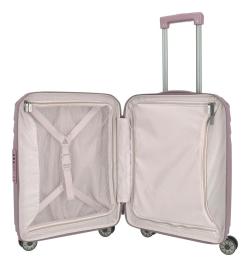 Travelite Elvaa 4w S Rosé kufr + kosmetická taštička zdarma