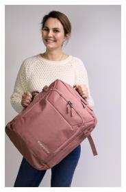 Travelite Kick Off Multibag Backpack Rosé batoh