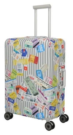 Travelite Luggage Cover M Tickets vícebarevný obal na kufr