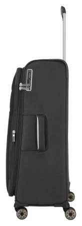 Travelite Miigo 4w L Black kufr + kosmetická taštička zdarma