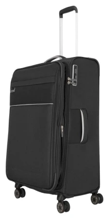Travelite Miigo 4w L Black kufr + kosmetická taštička zdarma