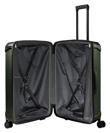 Travelite Millennium L tmavě zelený cestovní kufr