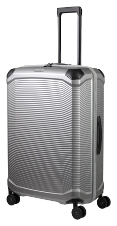 Travelite Millennium L stříbrný cestovní kufr