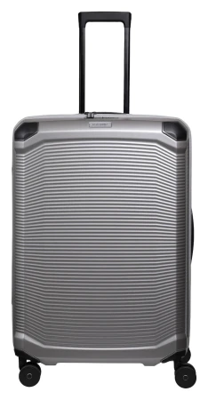 Travelite Millennium L stříbrný cestovní kufr