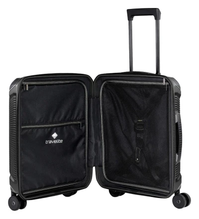 Travelite Millennium S Front pocket černý kabinový kufr