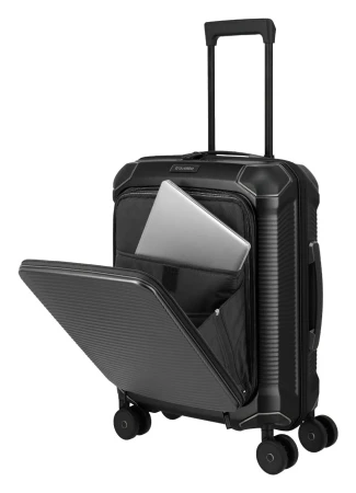 Travelite Millennium S Front pocket černý kabinový kufr