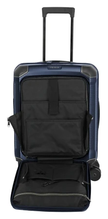 Travelite Millennium S Front pocket tmavě modrý kabinový kufr