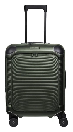 Travelite Millennium S zelený kabinový kufr s přední kapsou