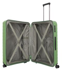 Travelite Mooby L Green kufr + kosmetická taštička zdarma