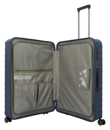 Travelite Mooby L Navy kufr + kosmetická taštička zdarma