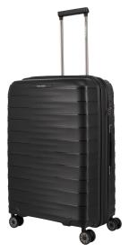Travelite Mooby M Black kufor + kozmetická taštička zadarmo Travelite Mooby M Black kufor + kozmetická taštička zadarmo