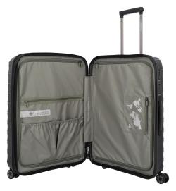 Travelite Mooby M Black kufr + kosmetická taštička zdarma