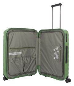 Travelite Mooby M Green kufr + kosmetická taštička zdarma