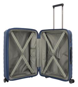 Travelite Mooby M Navy kufr + kosmetická taštička zdarma